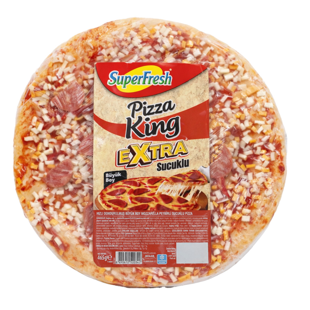 Süper Fresh Pizza King Extra Sucuklu Büyük Boy 465 Gr