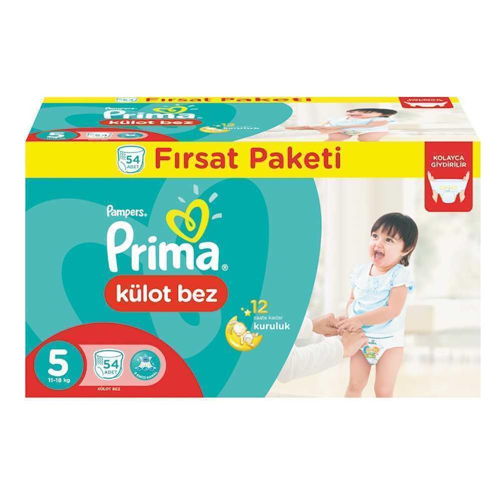 Prima Pants Külot Bez Junior Fırsat Paketi No:5 11-18 kg 54’lü 