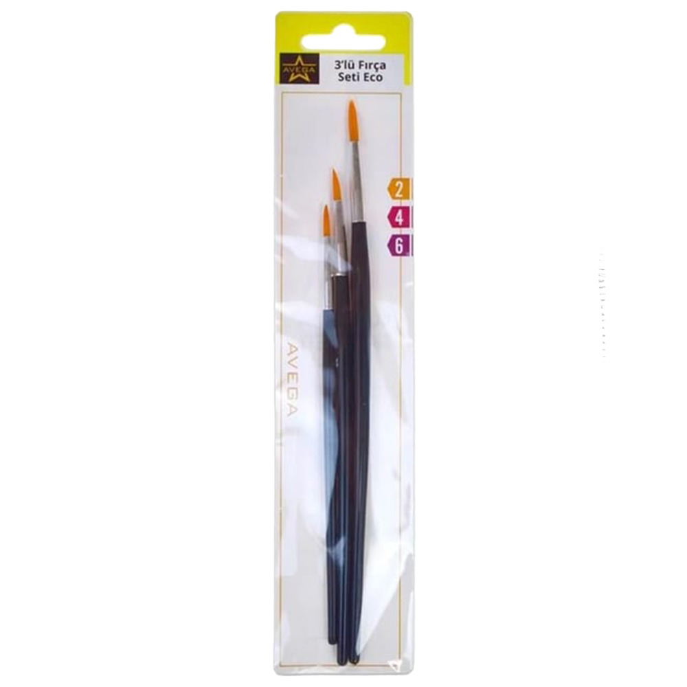 Agave Sulu Boya Fırça Seti 3Lü