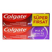 Colgate Max White Purple Diş Macunu 2x75Ml