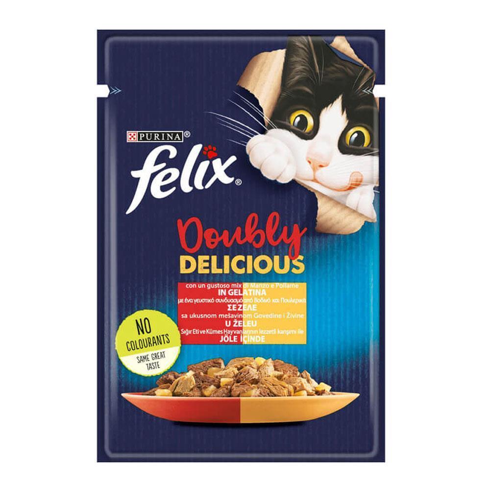 KB Purina Felix 85 Gr Sıgır Et & Tavuklu Yaş kedi Maması