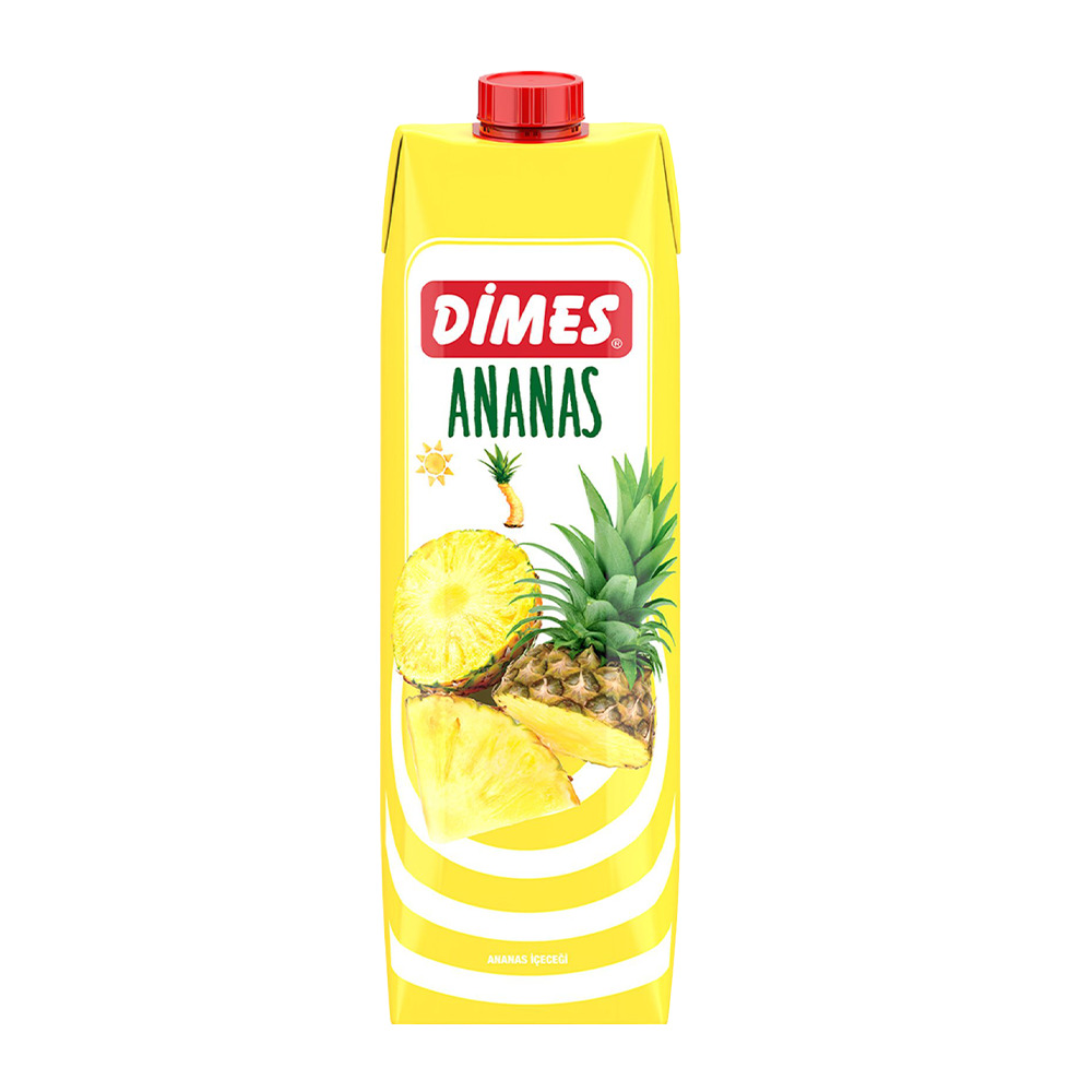 Dimes Ananas Aromalı İçecek 1Lt**