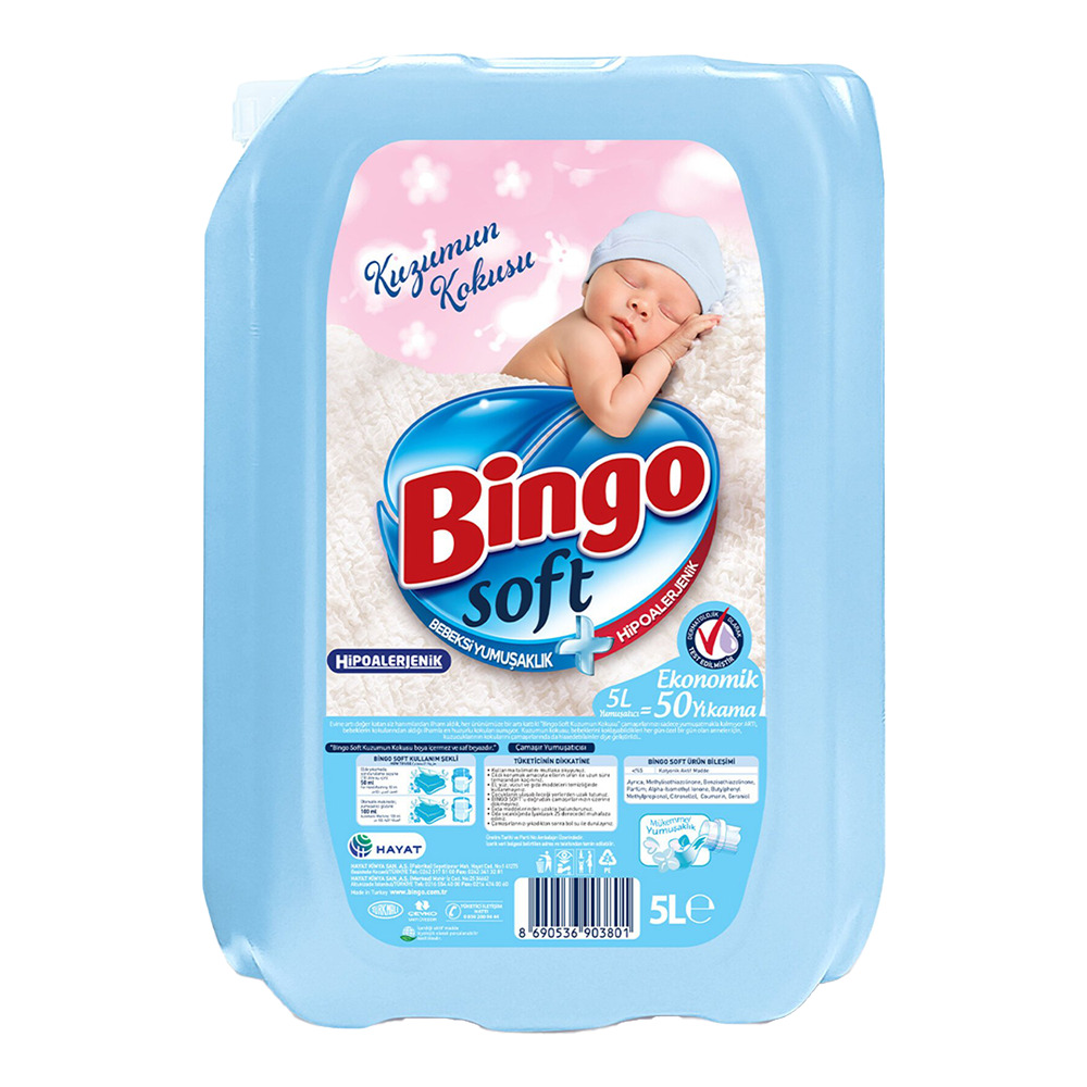 Bingo Soft Yumuşatıcı 5Kg Kuzumunun Kokusu