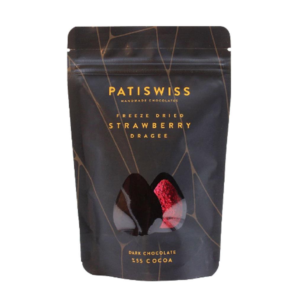 Patıswıss Draje Bitter Çilek Çikolata 80Gr