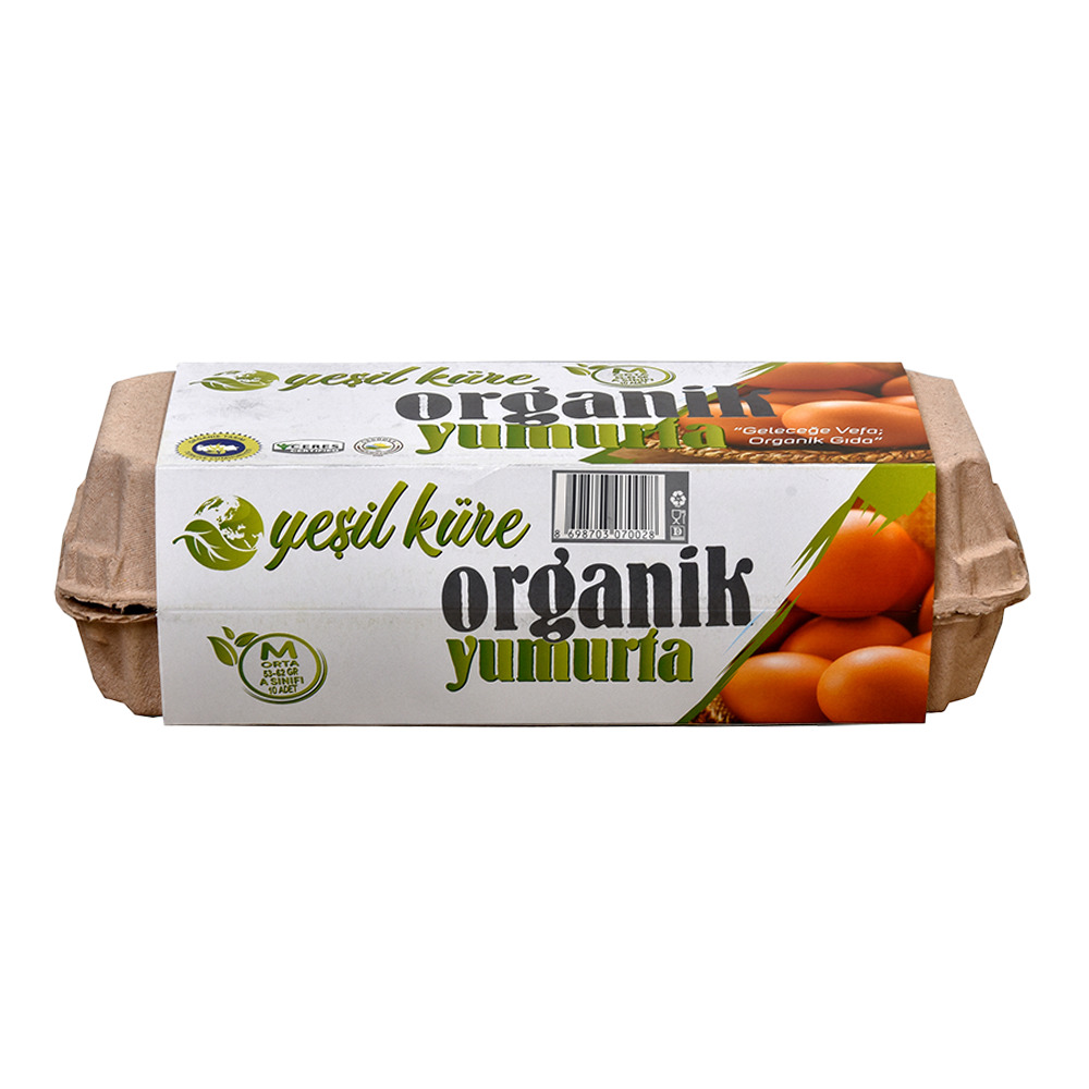 Yeşil Küre Organik Yumurta 10’lu 53-62 Gr