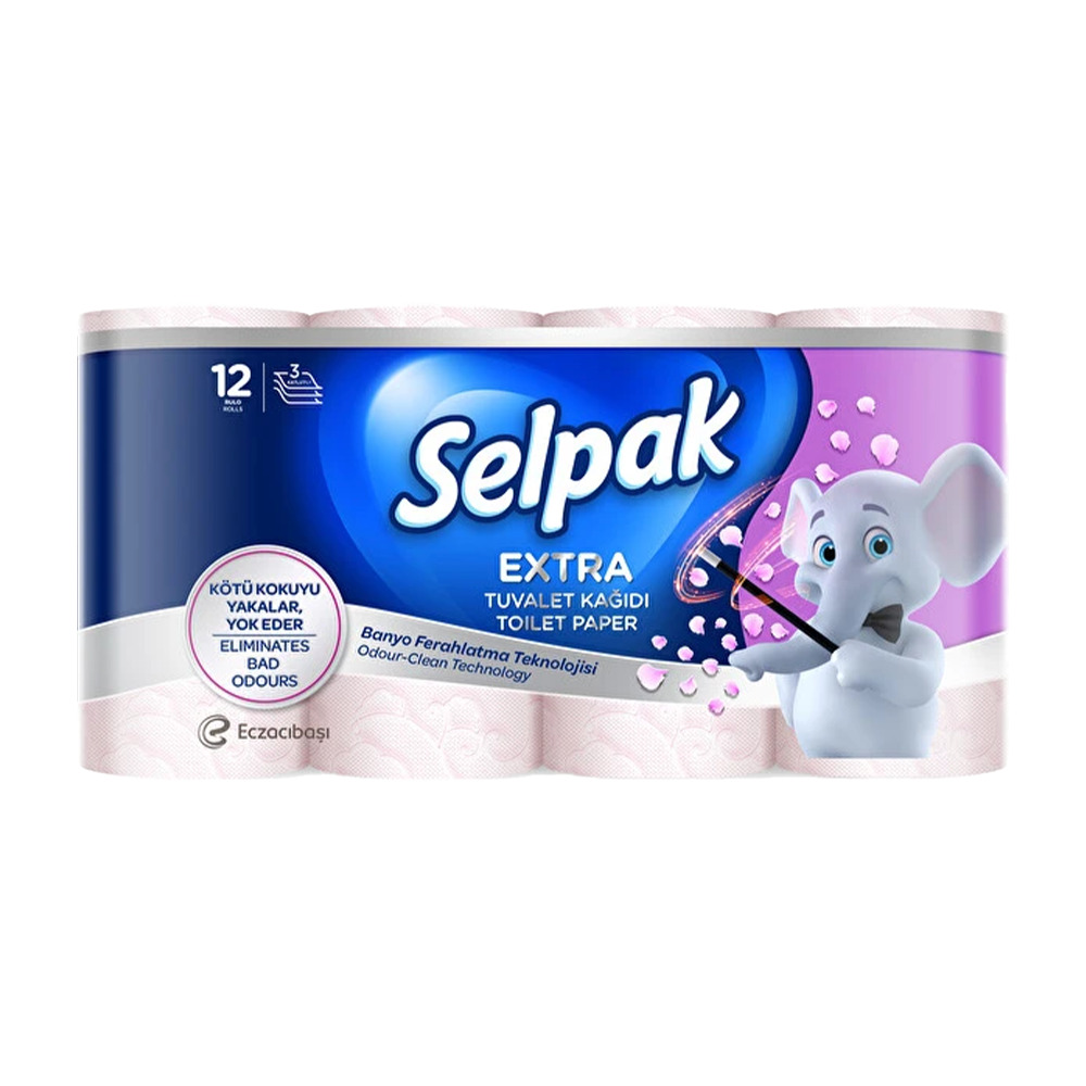 Selpak Extra Tuvalet Kağıdı Banyo Ferahlatma 12 Li