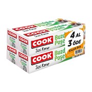 Cook Küçük Boy Buzdolabı Poşeti 4 Al 3 Öde 20*30 Cm 30 Lu