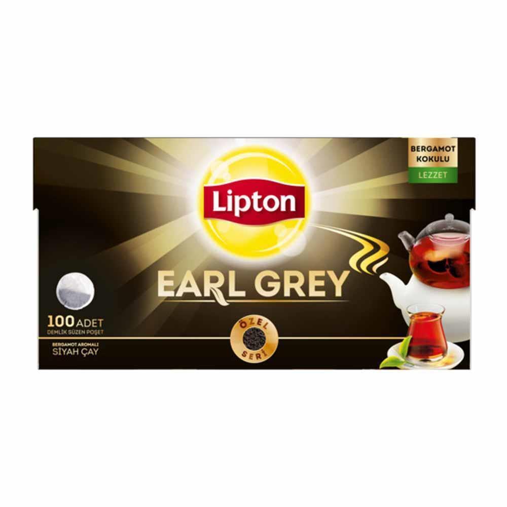 Lipton Early Grey Yuvarlak Demlik Poşet Siyah Çay 100’lü 320 Gr.