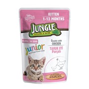 Jungle Kedi 100 Gr Pouch Yavru Tavuk Parçalı