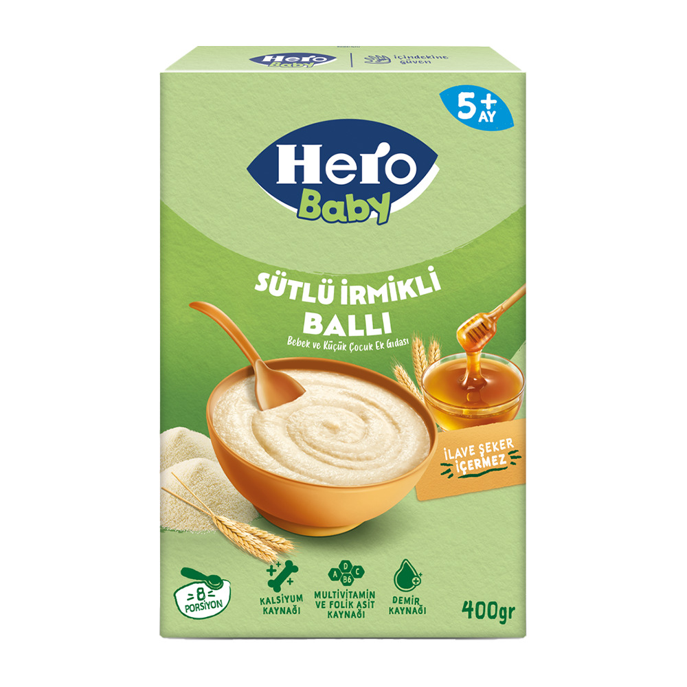Hero Baby Bebe Mama 200G Sütlü Ballı İrmikli