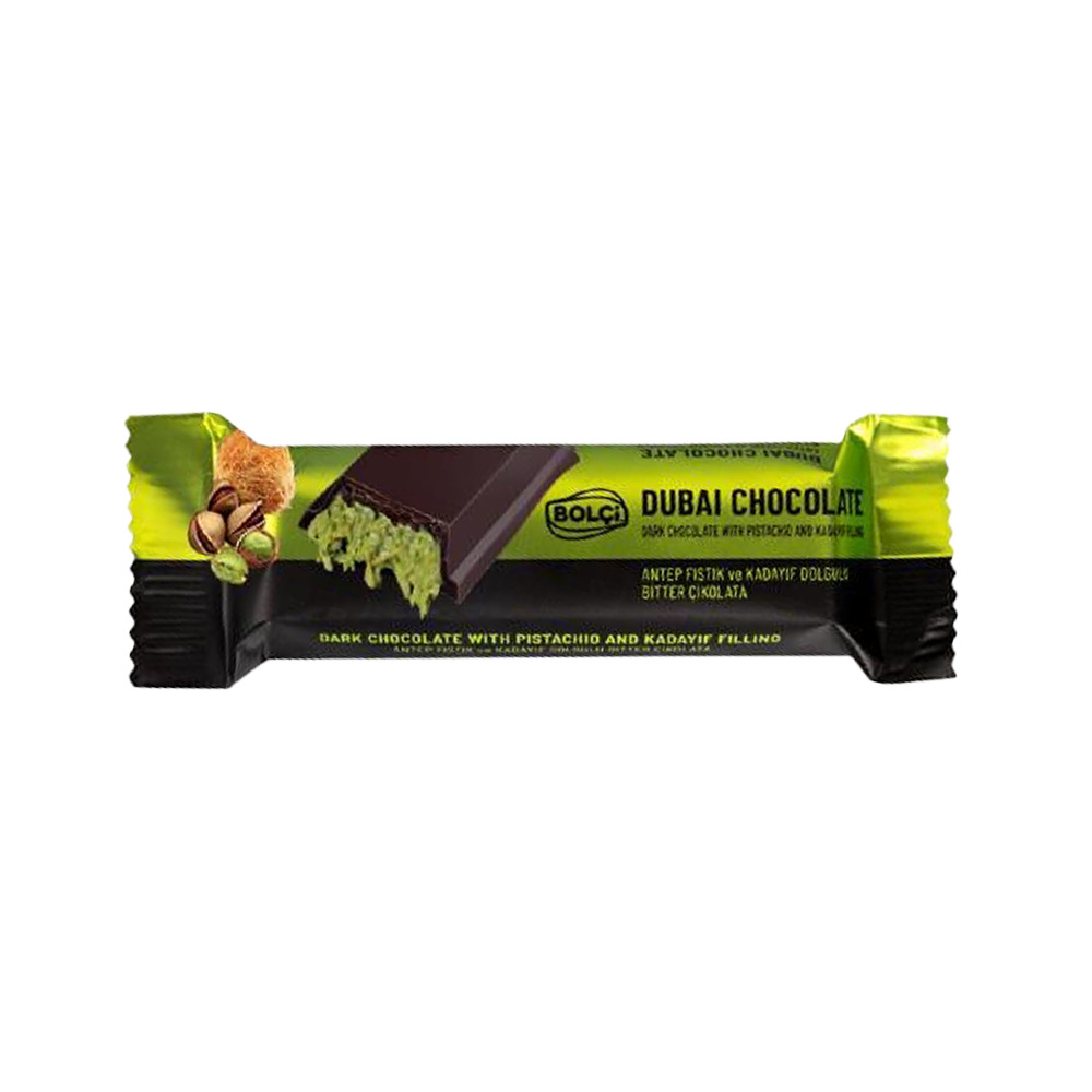Bolçi Antep Fıstıklı Ve Kadayıf Dolgulu Bitter Çikolata 30Gr
