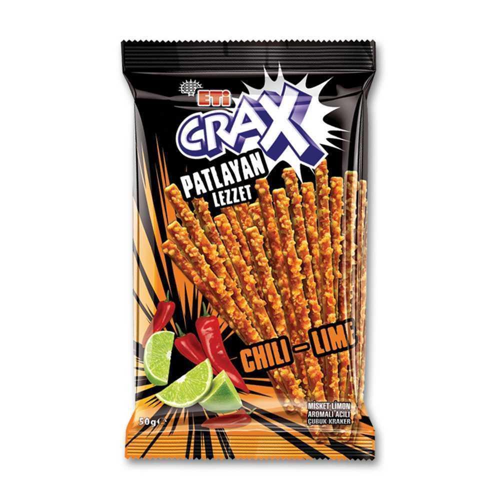 Eti Crax Misket Limon Aromalı Acılı Çubuk Kraker 50 Gr