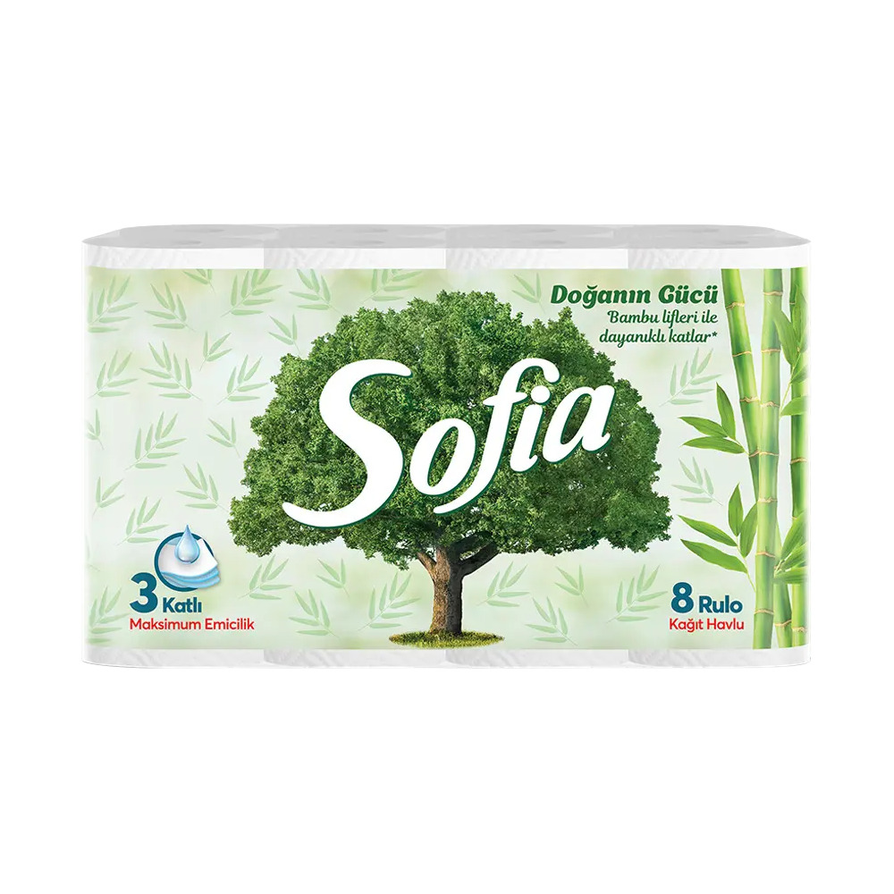 Sofia Bambu Kağıt Havlu 8'Li
