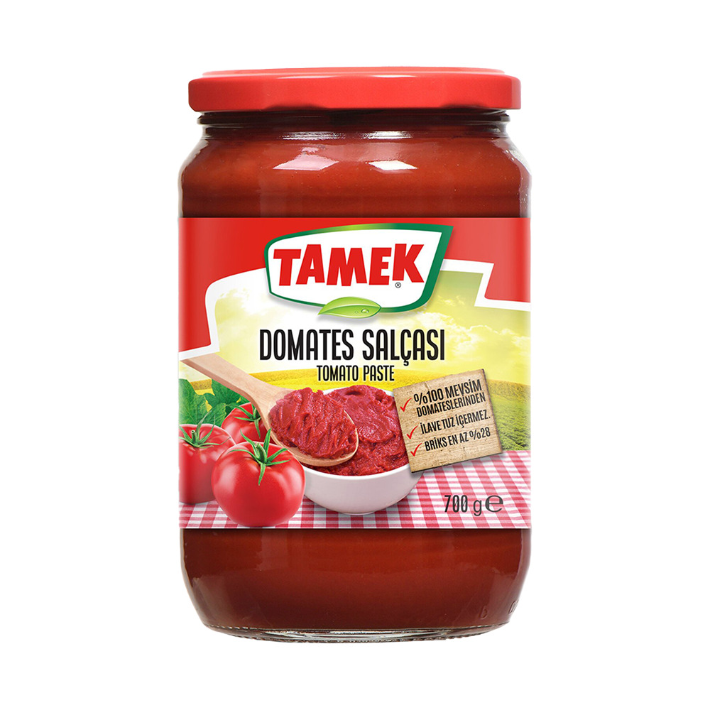 Tamek Domates Salçası Cam 700 Gr.