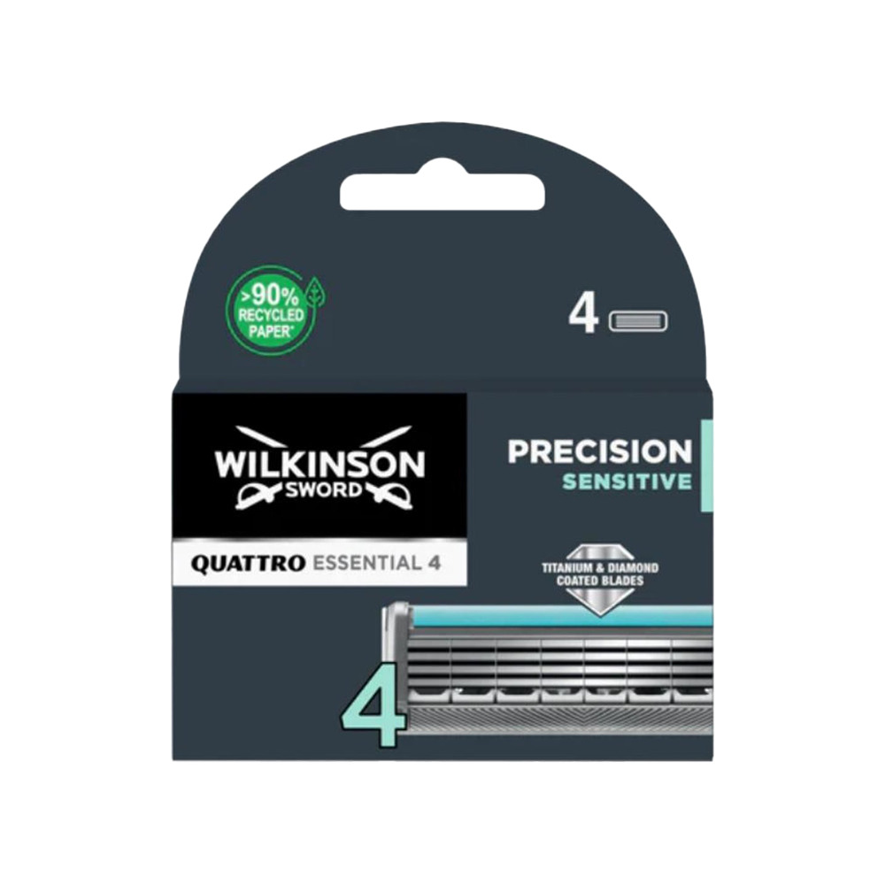 Wilkinson Sword Quattro Titanium Sensitive Yedek Tıraş Bıçağı Kartuş 4'lü