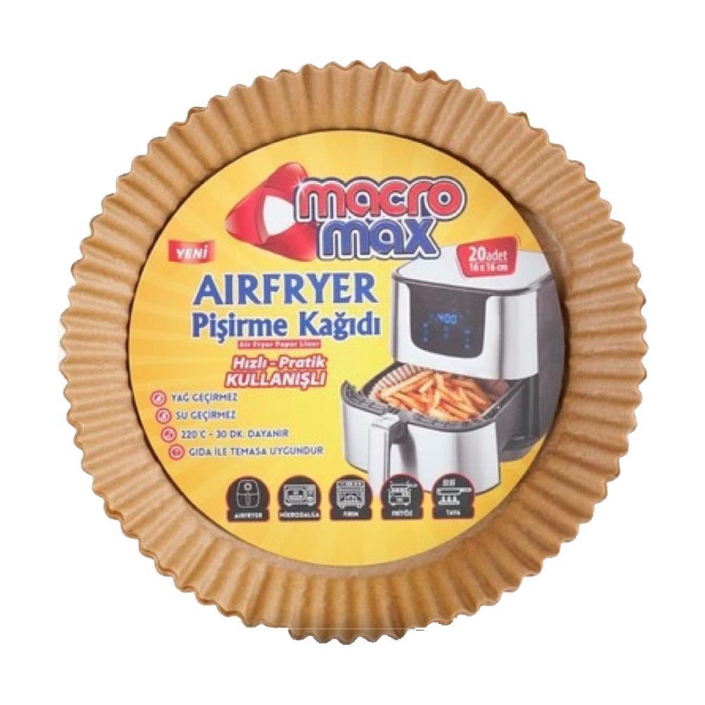 Macromax Aırfryer Pişirme Kağıdı 20 Li