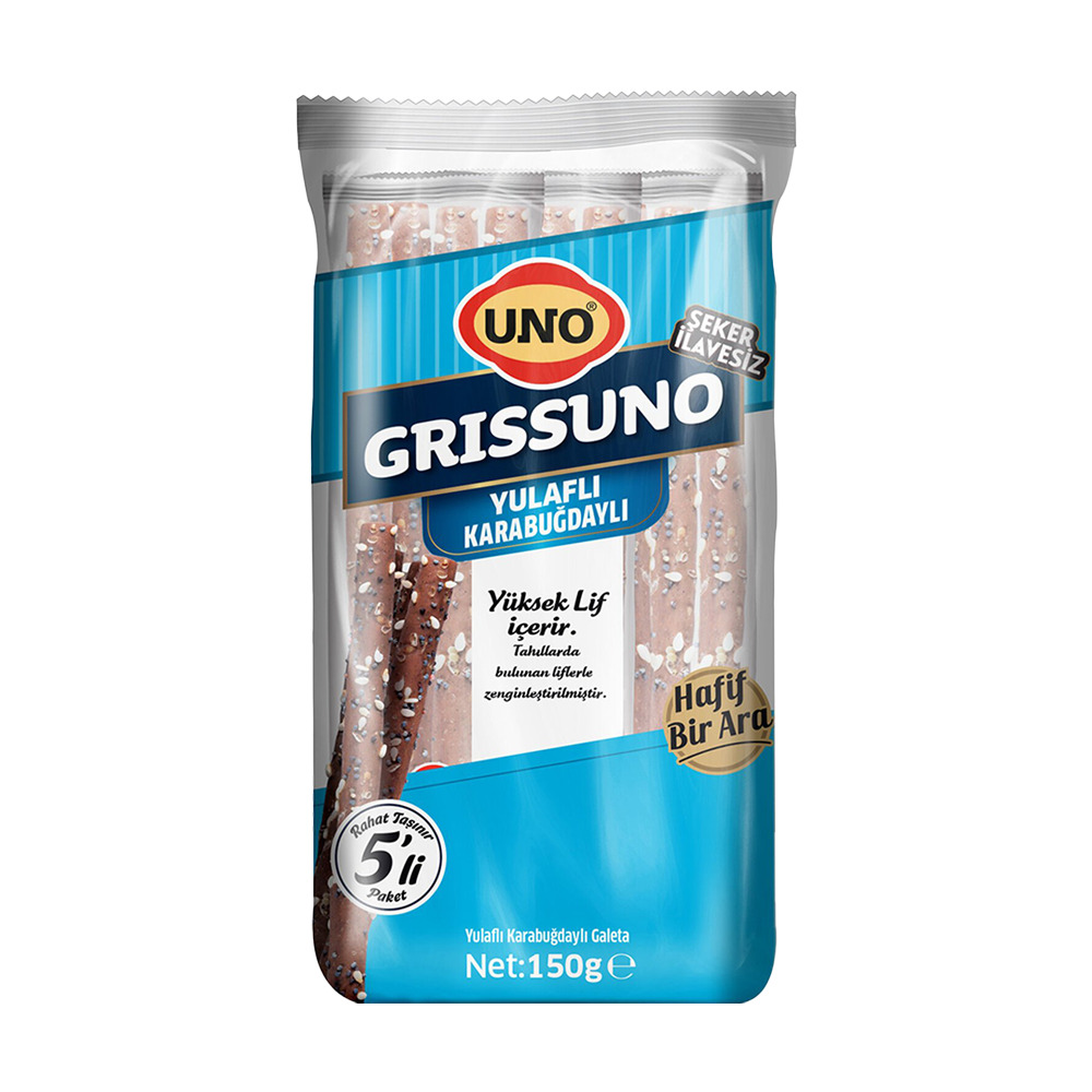 Uno Grissini Yulaflı Karabuğdaylı 150 Gr 