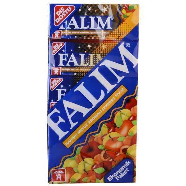 Falım Karışık Meyve Aromalı Şekersiz Sakız 5*5’li 35 Gr 