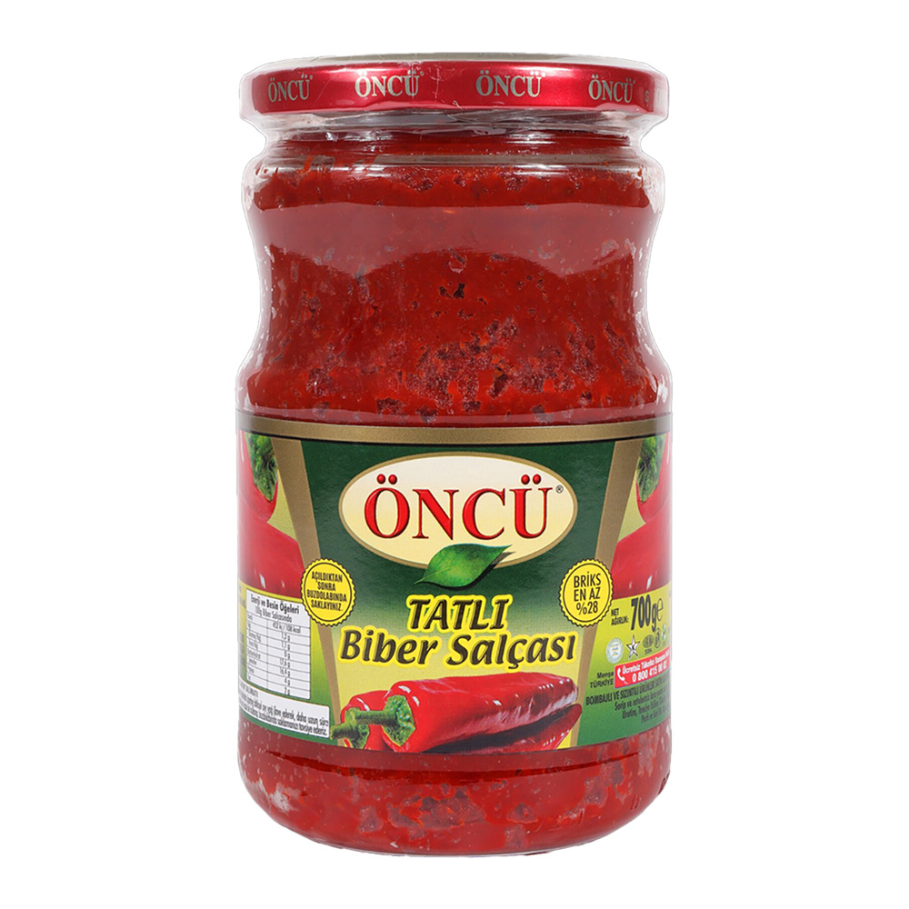 Öncü Tatlı Biber Salçası Cam 700 Gr 