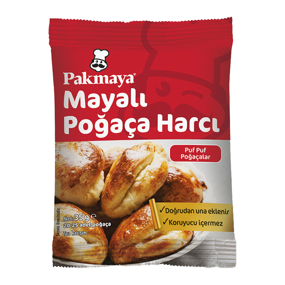 Pakmaya Toz Maya 35 Gr Mayalı Poğaça Harcı