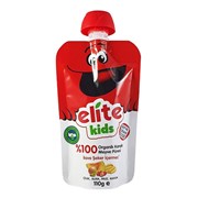Elite Kids Organik Meyve Püresi 110Gr Çilek,Elma, Muz,Kavun