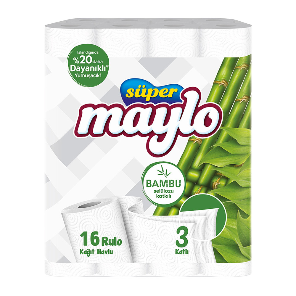 Maylo Kağıt Havlu Bambu16'Lı