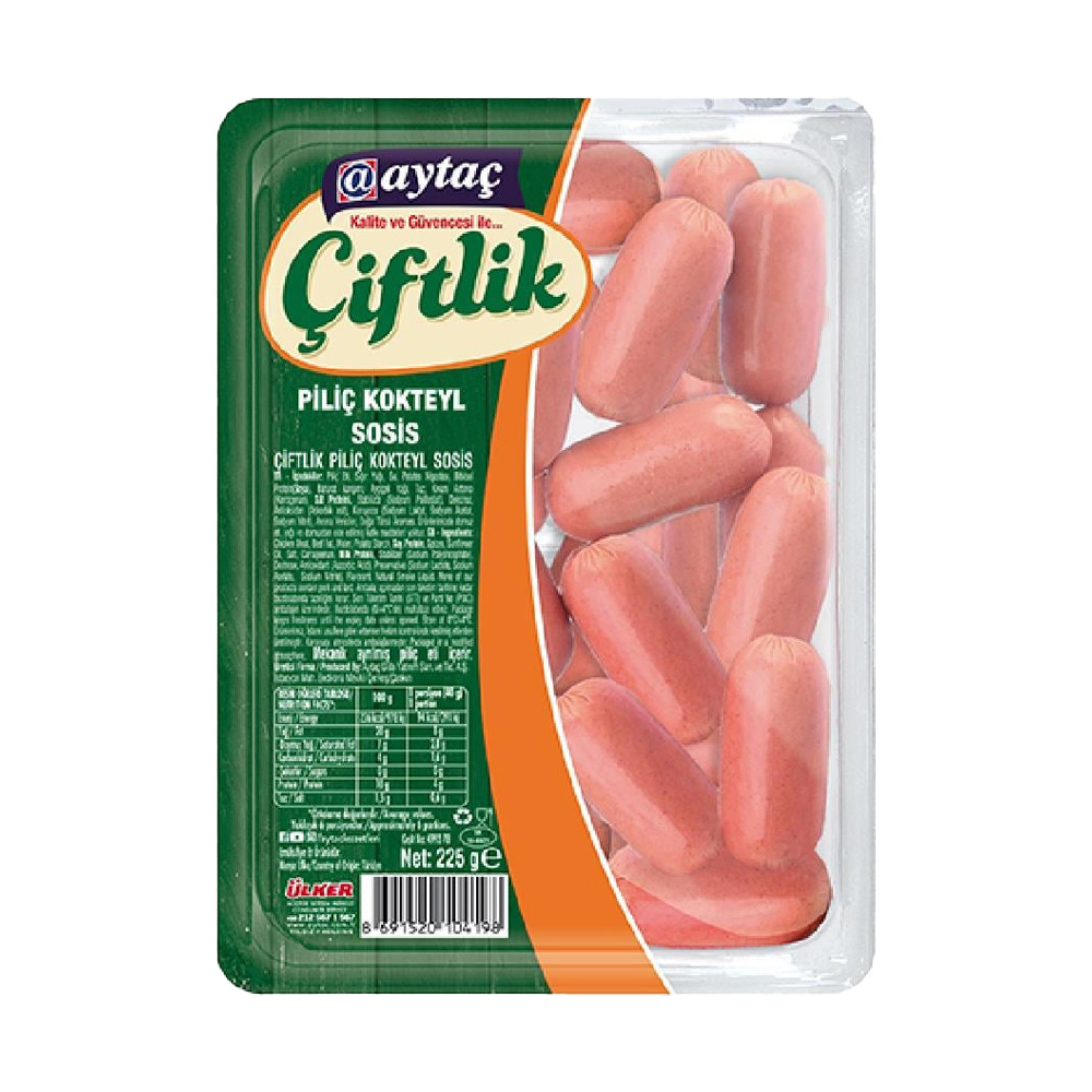Aytaç Piliç Kokteyl Sosis 225 Gr