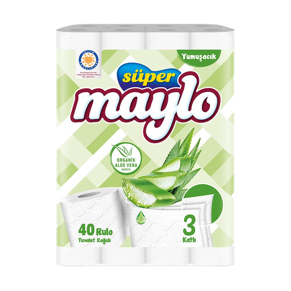 Süper Maylo Aloe Vera Tuvalet Kağıdı 40 Lı