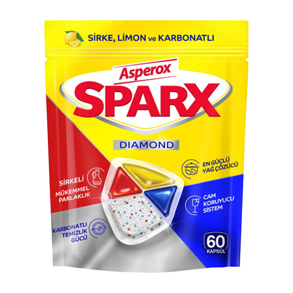 Asperox Sparx Dıamond Bulaşık Makinesi Kapsülü 60'lı