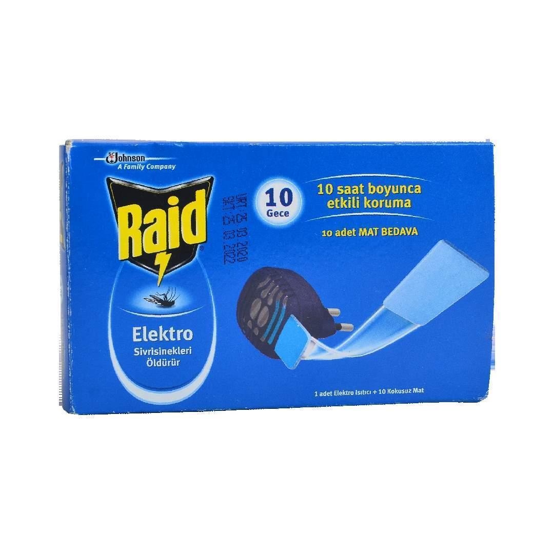 Raid Haşere İlaçları Elektro Makine Isıtıcı +10 Tablet Hediye