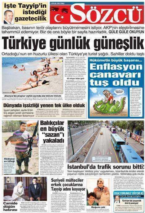 Sözcü Gazetesi.