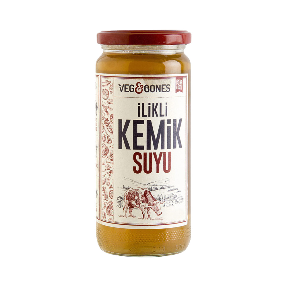 Veg&bones İlikli Kemik Suyu 480 Ml Cam Kavanoz
