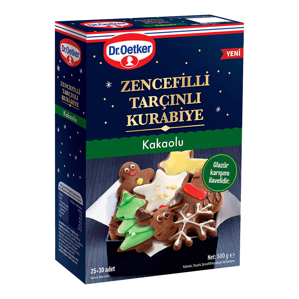 Dr.oetker Zencefilli Tarçınlı Kurabiye Kakaolu 500 Gr