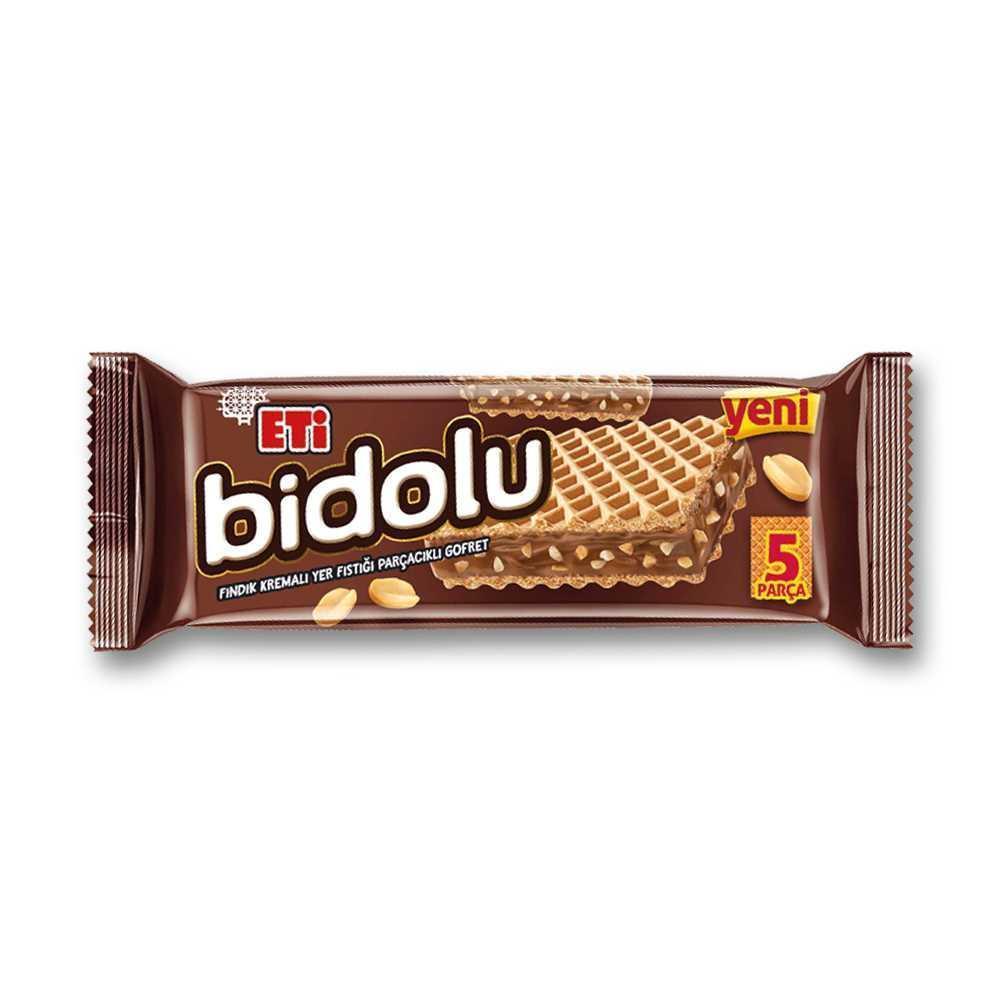 Etı Bidolu Fındık Kremalı Yer Fıstığı Parçacıklı Gofret 81 Gr