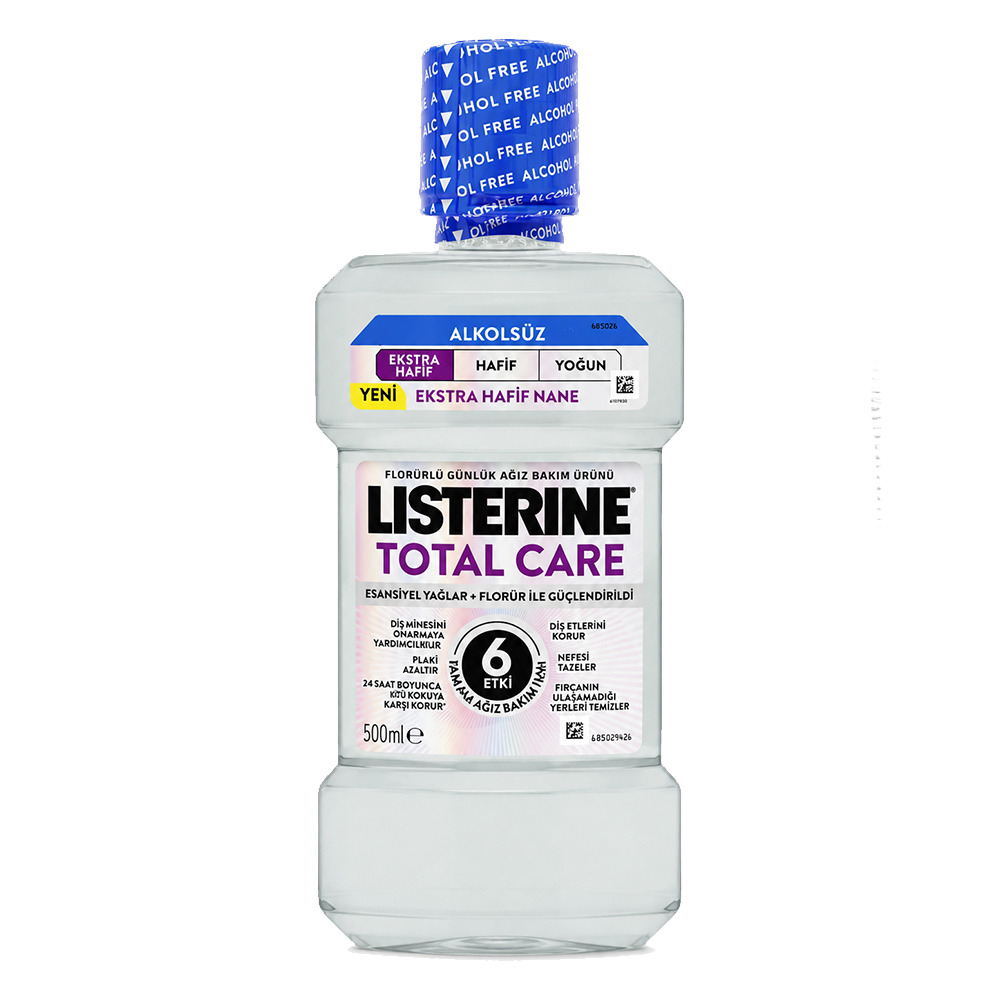 Listerine Total Care Extra Hafif  Nane Ağız Gargarası 500 Ml**