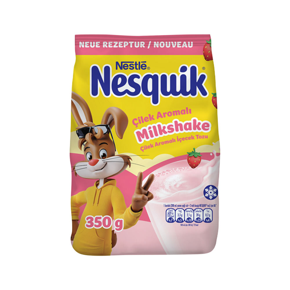 Nestle Nesquik Milkshake 350Gr Çilek**