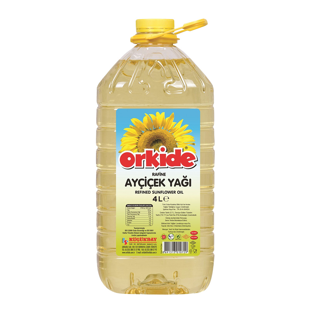 Orkide Ayçiçek Yağı 4 Lt