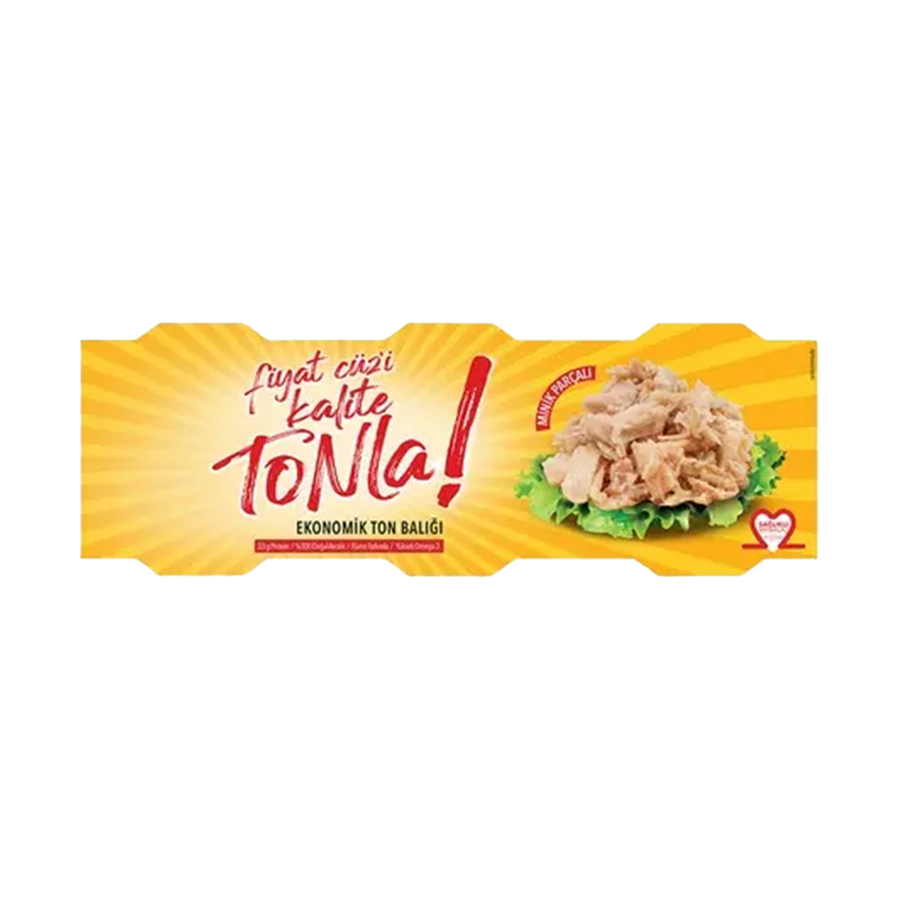 Tonla Ton Balığı Ekonomik Pkt. 3*75 Gr Avı Ve Sarımsak Aromalı