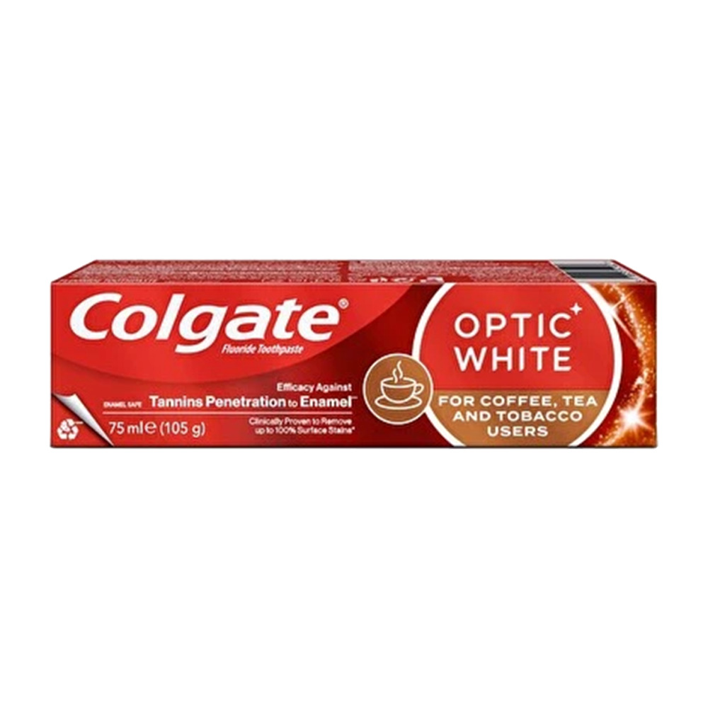Colgate Diş Macunu Optic Beyaz Çay Kahve Tütün Kullananlar İçin 75 Ml