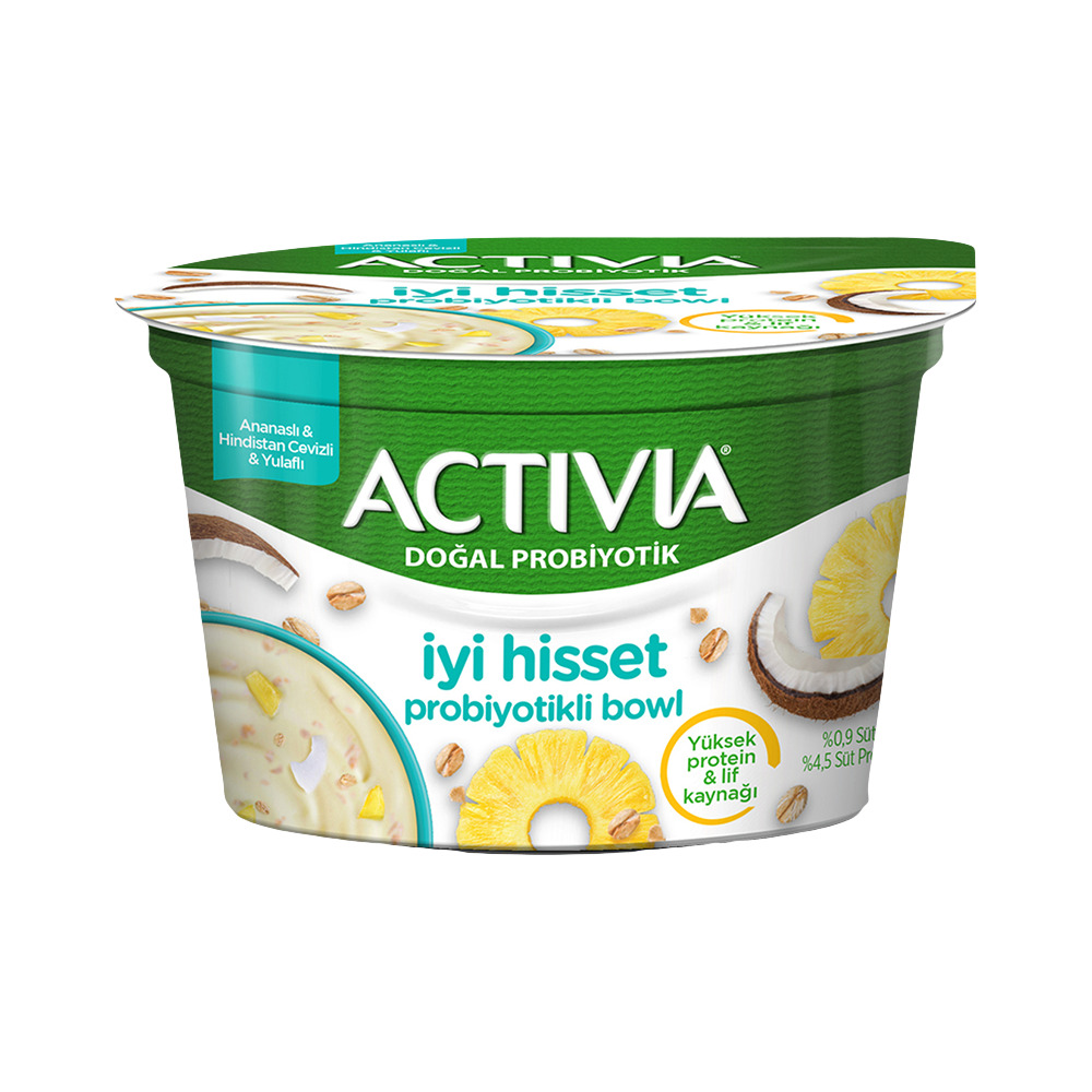 Activia Probiyotikli Bowl Ananaslı Hindistan Cevizli Yulaflı 150 Gr