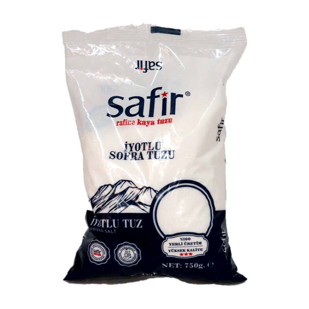 Safir Kaya Tuzu 750Gr İyotlu Poşet**