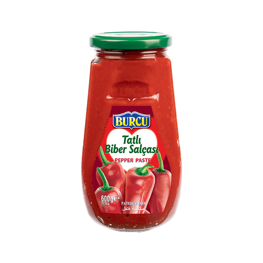 Burcu Tatlı Biber Salçası 600Gr Cam