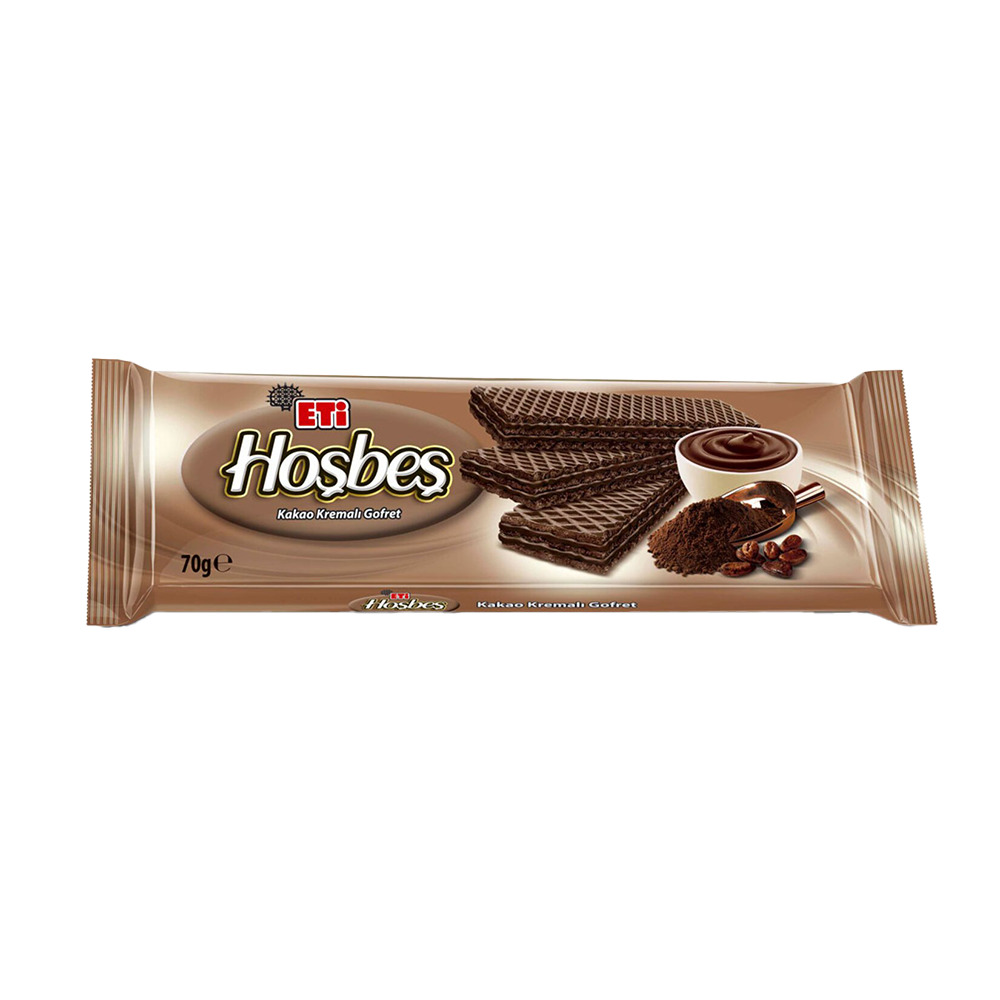Eti Hoşbeş Gofret Kakao Kremalı 70 Gr 
