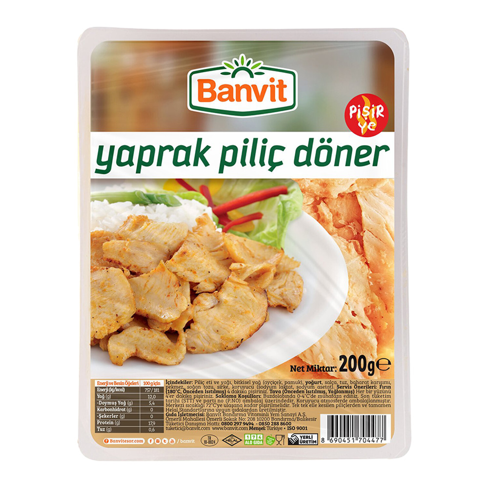 Banvit Piliç Döner 200 Gr