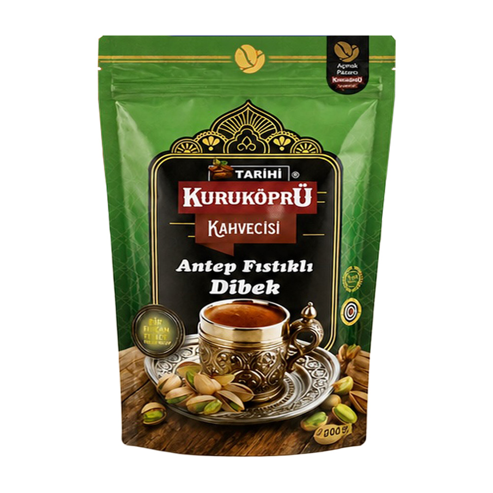 Tarihi Kuruköprü Antep Fıstıklı Dibek Kahvesi 200Gr