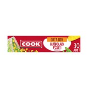 Cook Buzdolabı Poşeti Orta Boy 24*38Cm 30 Lu