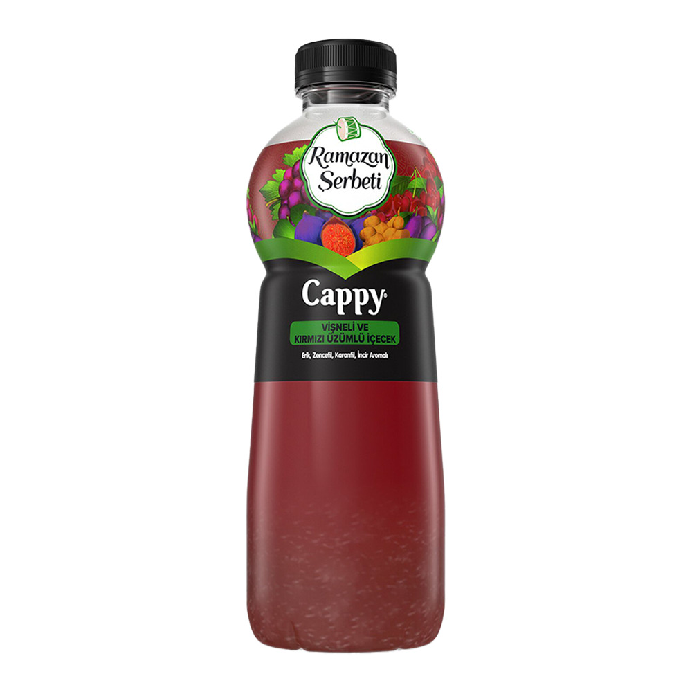 Cappy Vişneli Kırmızı Üzümlü Ramazan Şerbeti 1 Lt Pet .