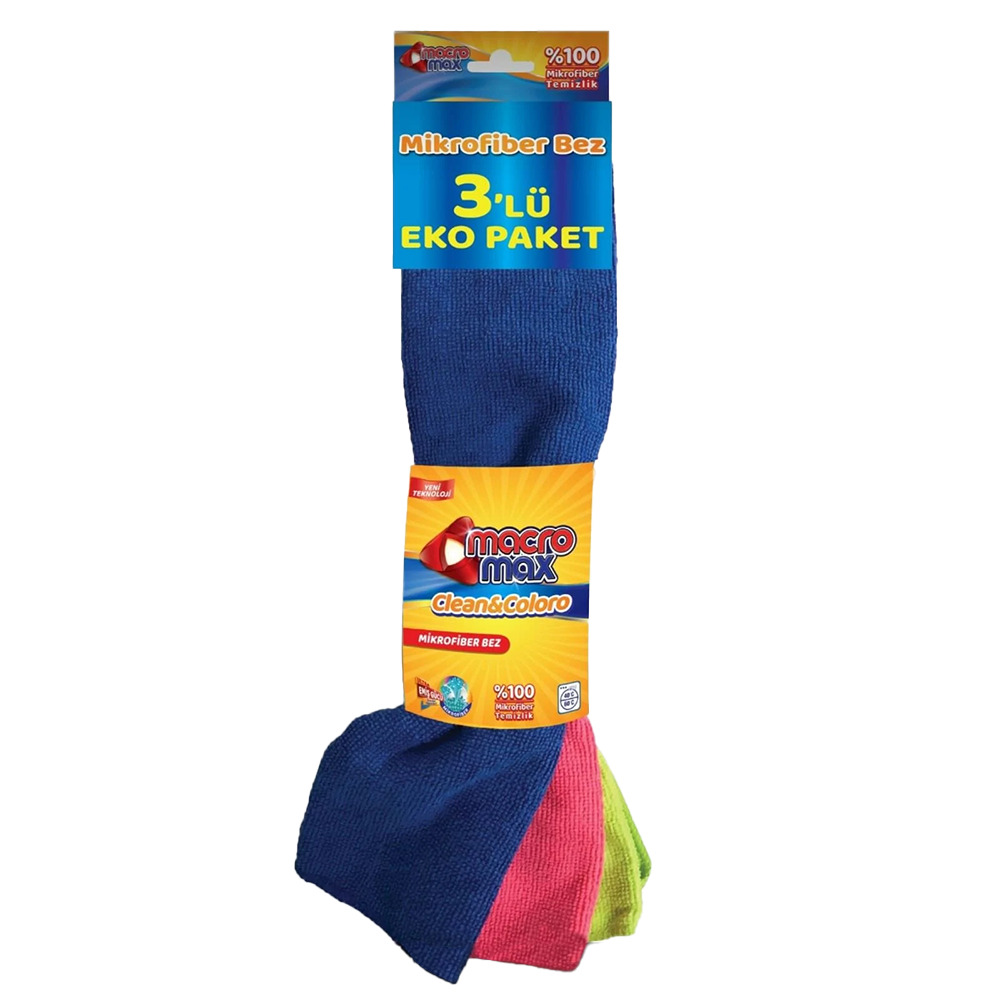 Macromax Mikrofiber Eko Bez 3 Lü