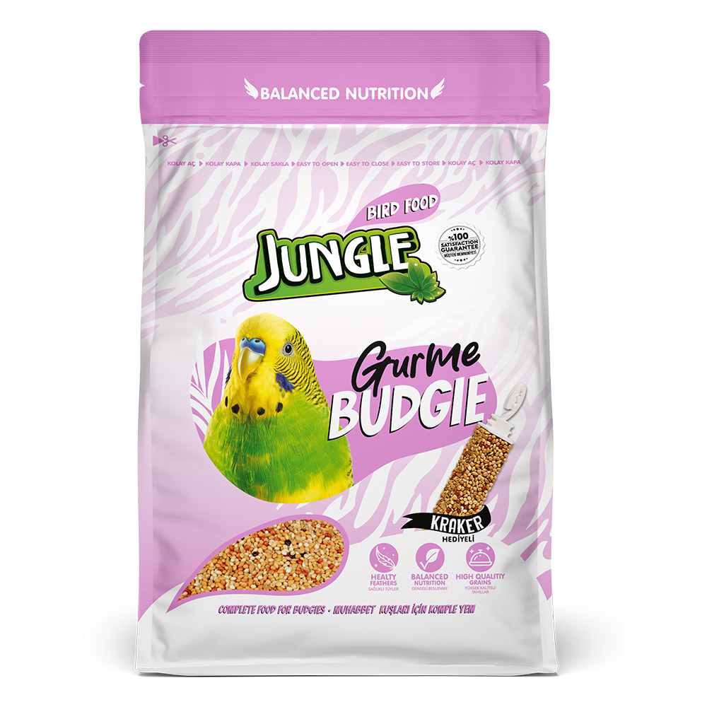 Jungle Muhabbet Kuşu Gurme 400 Gr Kraker Hediyeli