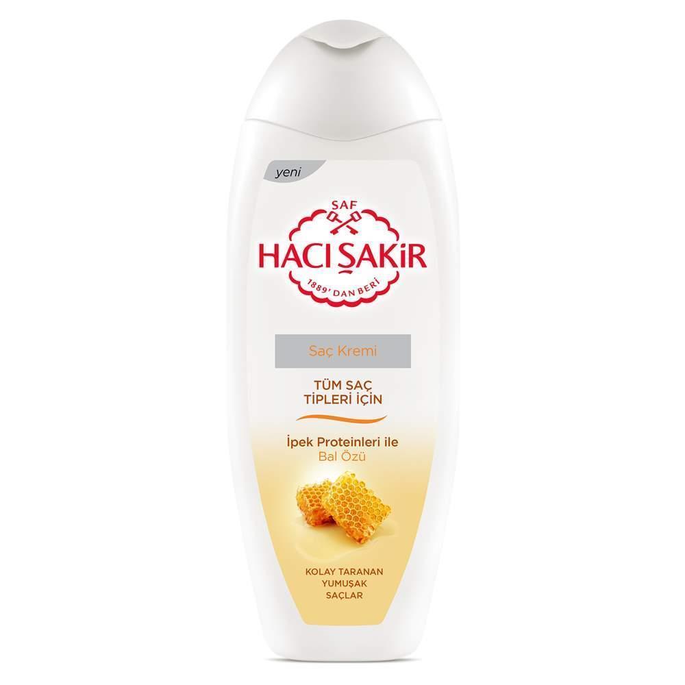 Hacı Şakir Tüm Saç Tipleri için Bal Özü Kolay Taranan ve Yumuşak Saçlar Saç Kremi 450 ml